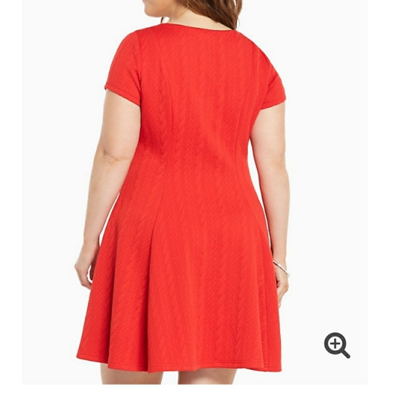 Textured Knit Skater Dress - Picture 2 of 6